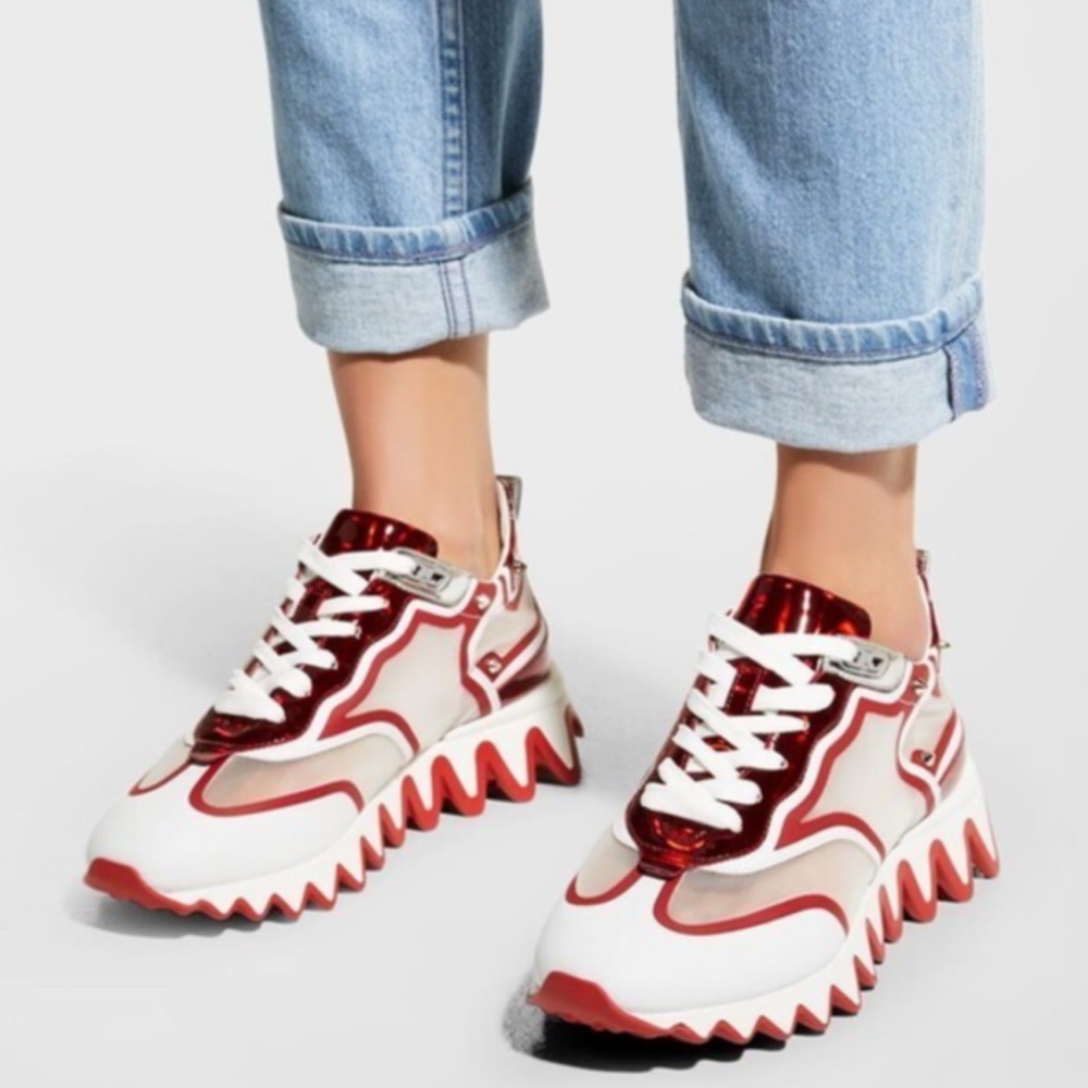 Christian Louboutin Sharkina Sneakers Red/White